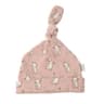 Ziggle Bunnies on Pink Baby Hat Knotted Design