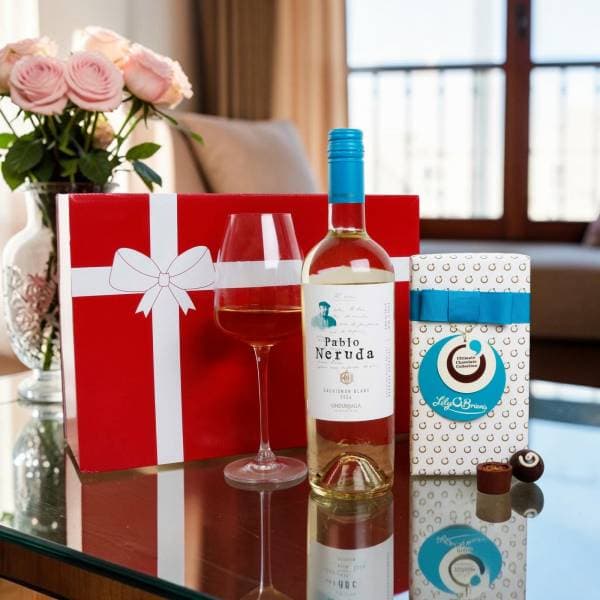 White Wine & Chocolate Gift Hamper