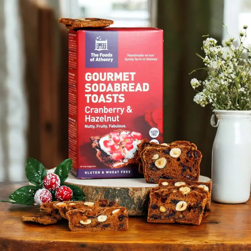 Foods of Athenry Hazelnut & Cranberry Soda Bread Toasts 100g
