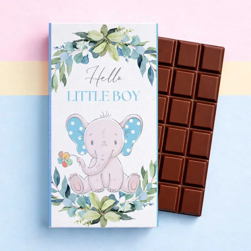 Hello Baby Boy Chocolate Bar 90g