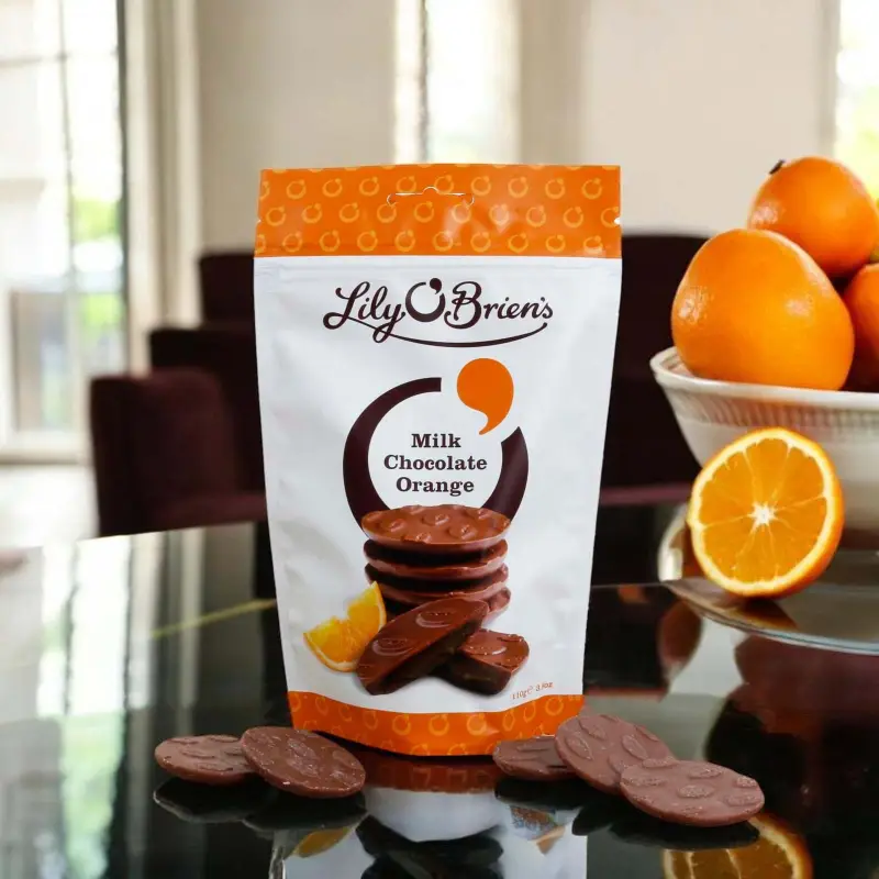 Lily O'Briens Milk Chocolate Orange Share Bag, 110g