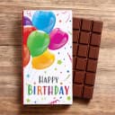 Happy Birthday Balloons Chocolate Bar 90g