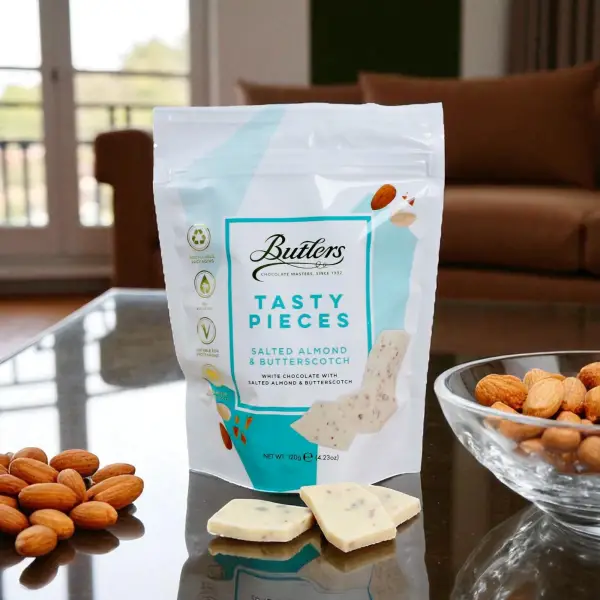Butlers White Salted Almond & Butterscotch Bark 120g