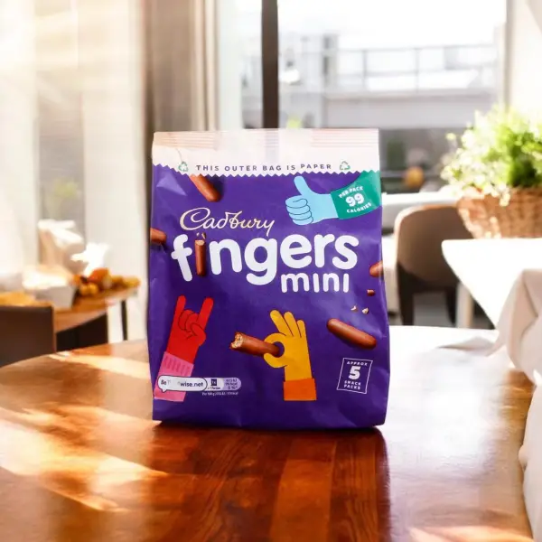 Cadbury Mini Fingers Chocolate Biscuits 5 x 19.3g