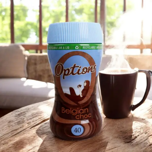 Options Instant Belgian Hot Chocolate Drink 220g