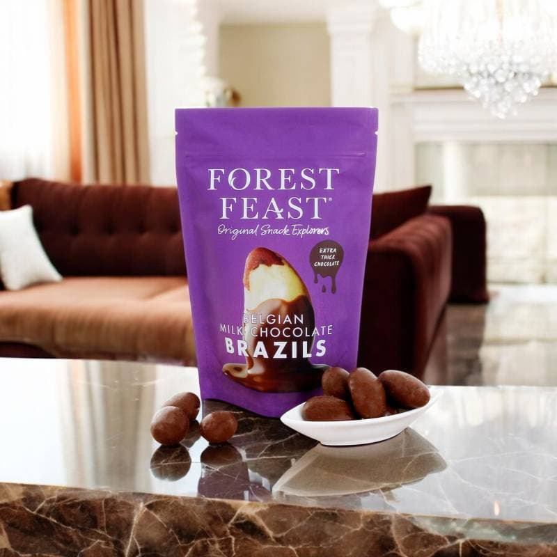 Belgian Milk Chocolate Brazils 120g