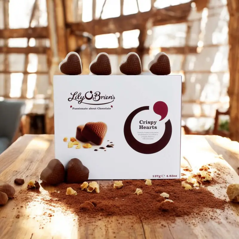 Lily O'Briens Crispy Heart 10 Chocolate Box 137g