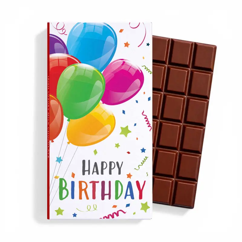 Happy Birthday Balloons Chocolate Bar 90g
