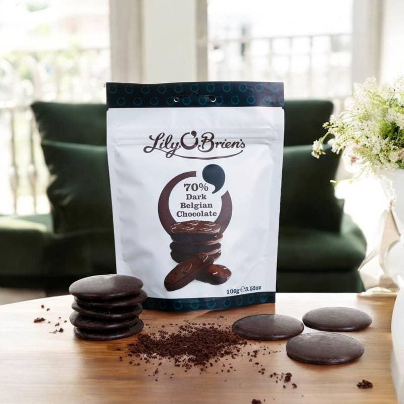 Lily O'Briens 70% Dark Chocolate Share Bag 100g