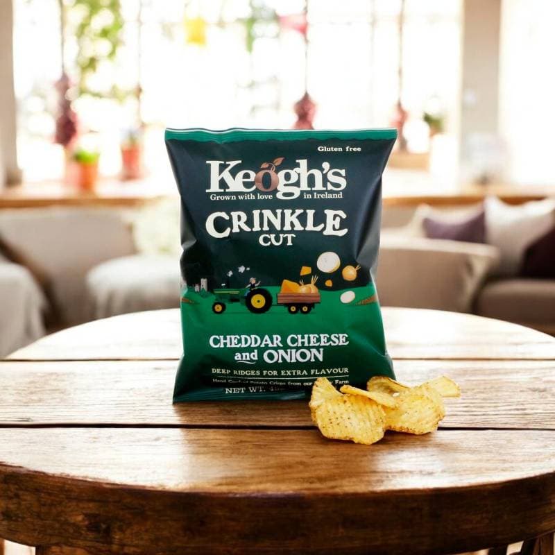 Keogh's Crinkle Cut Cheddar Cheese And Onion 45G